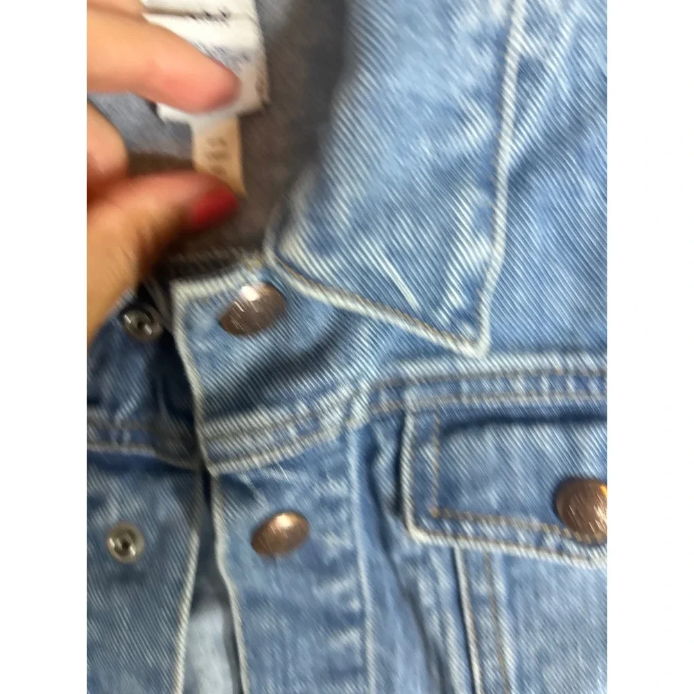 Baby Gap Toddler Denim Jacket Medium Wash Blue Cotton Button Up Size 2T 2 Years
